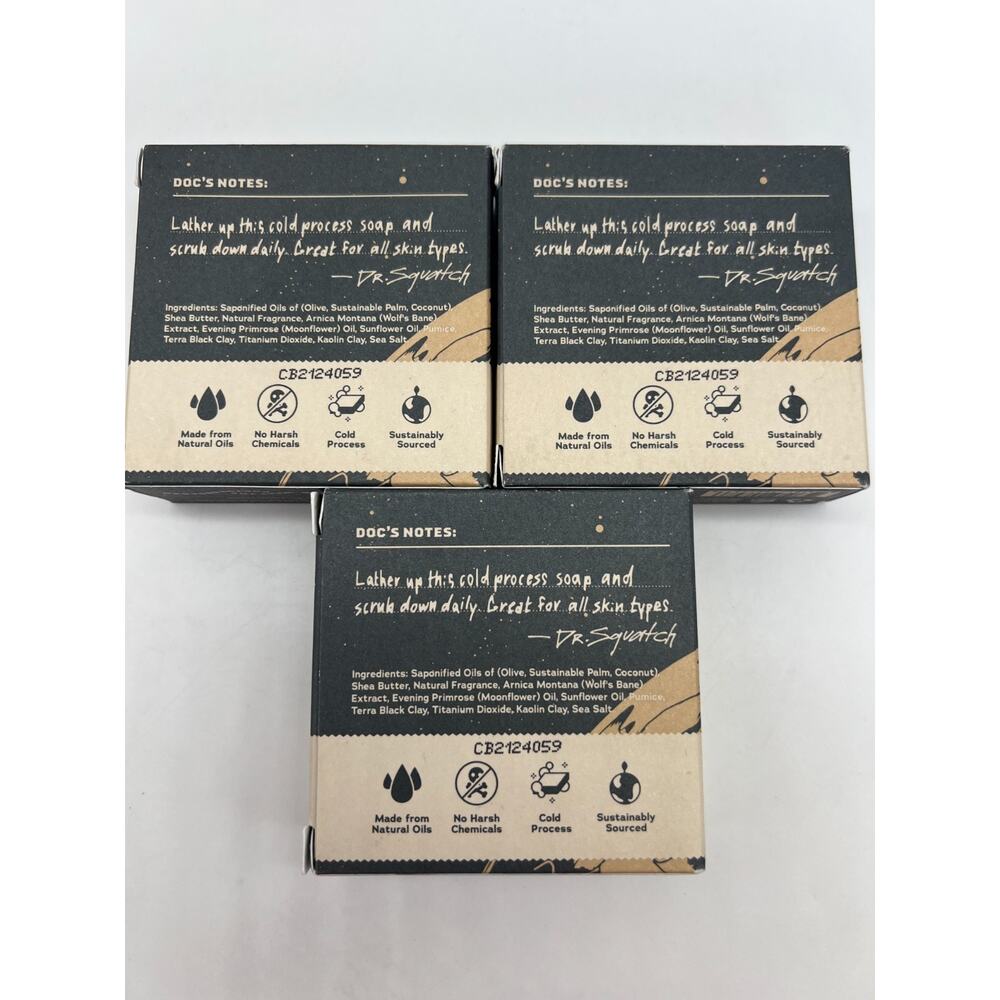 Dr. Squatch Moon Rock Galaxy Edition Men's Soap Lot of 3. - Picture 10 of 12